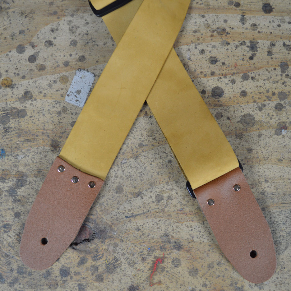 tan leather slider